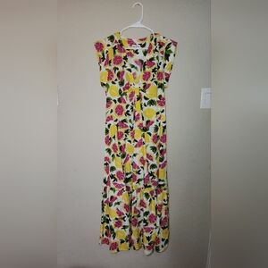 Steve Madden Cotton Maxi Short Sleeve Dress Size Medium